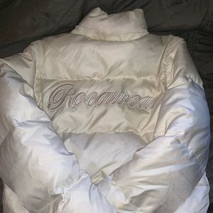 White puffer jacket